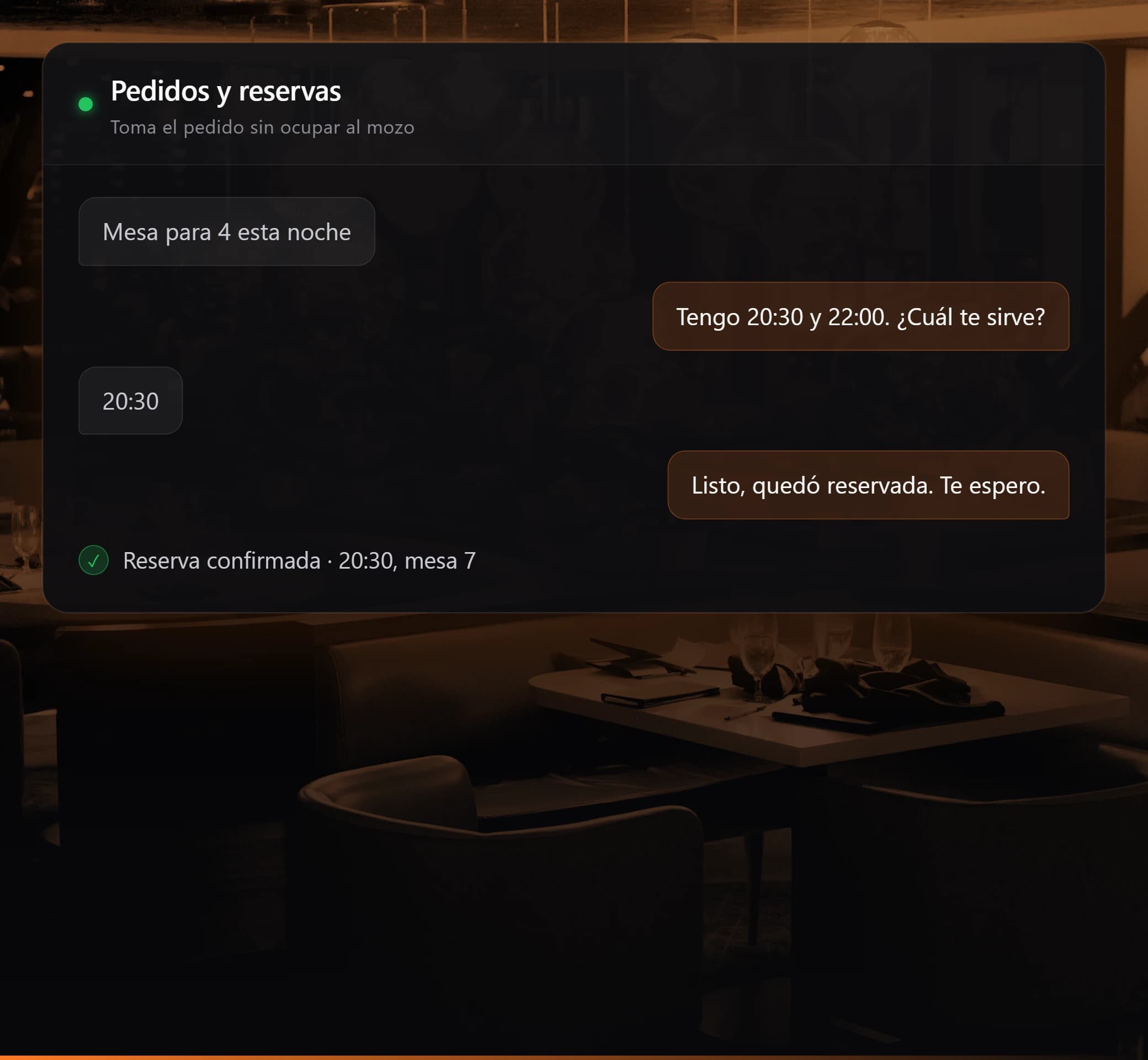 Intelligent Sales Chatbot for Restaurants: Order Automation