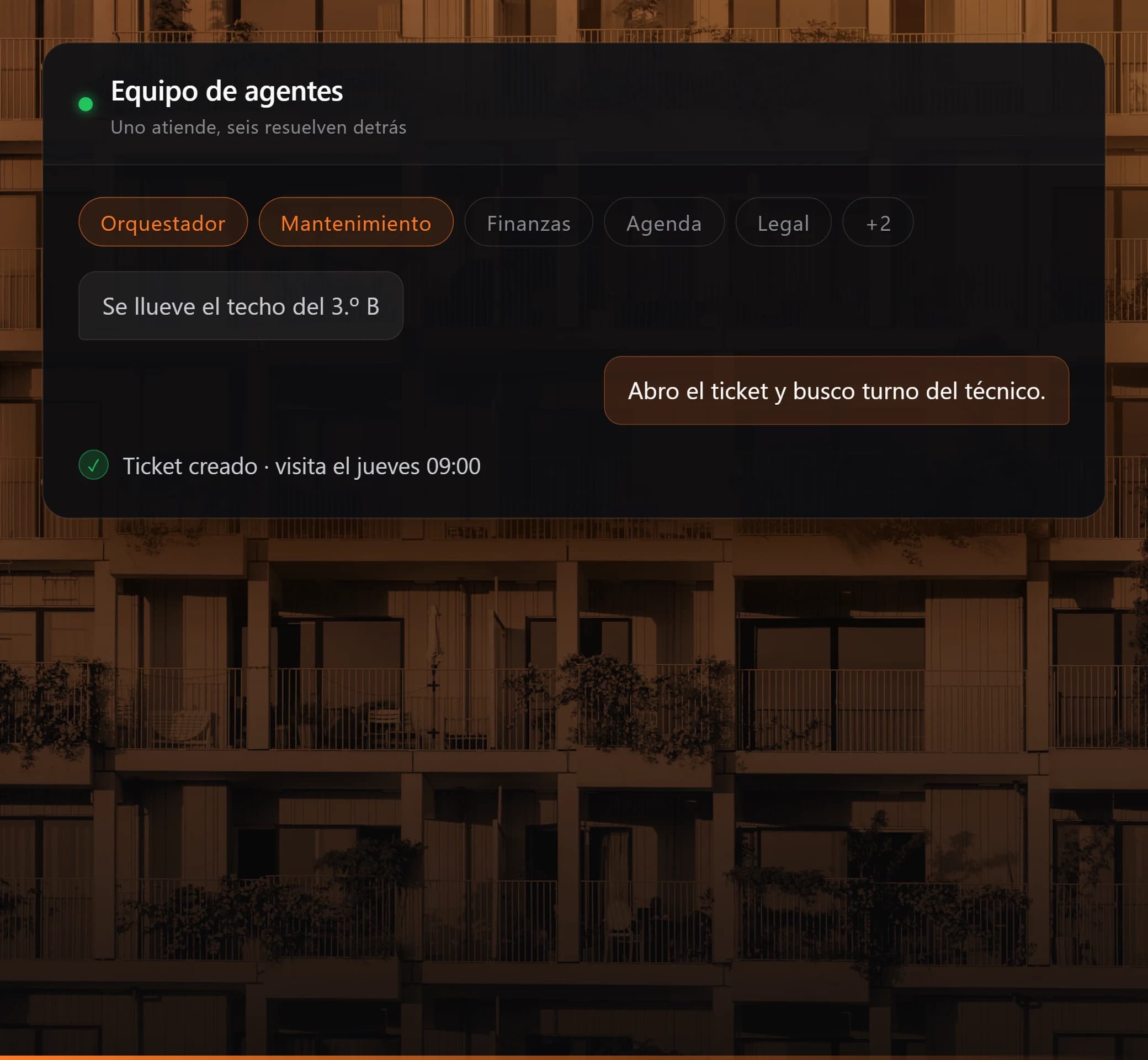 Seven AI agents running property management