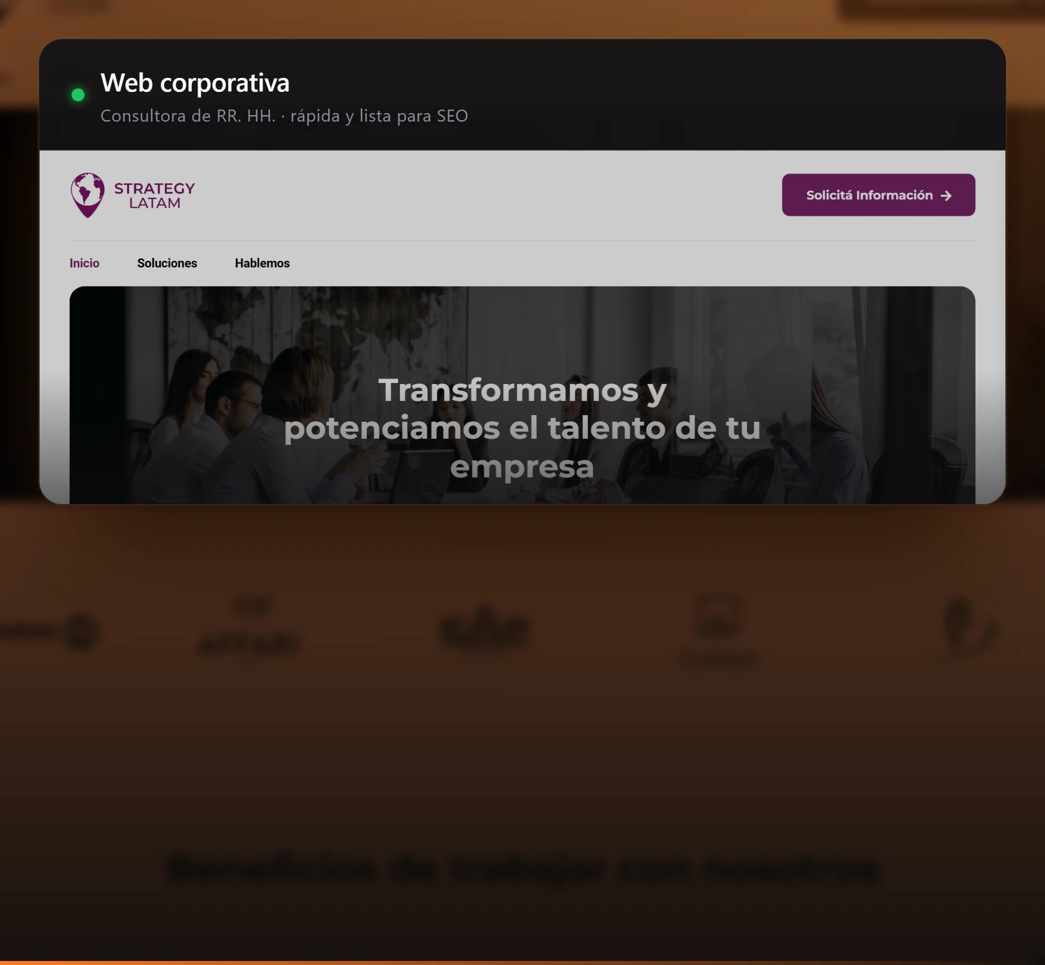 Strategy Latam Corporate Website - HR Services